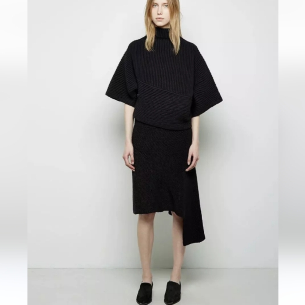 ACNE STUDIOS Galactic Grid Skirt 100% wool